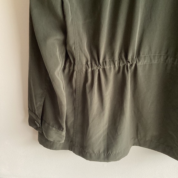 Chico’s Military Utility Jacket Green Size 2 (8/10) - Picture 8 of 8